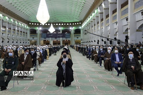 ارتباط تصویری مردم آذربایجان شرقی با رهبر انقلاب به‌مناسبت سالروز قیام ۲۹ بهمن مردم تبریز