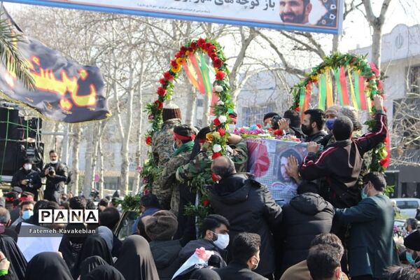 تشییع پیکر شهید مصطفی نوروزی در ساری