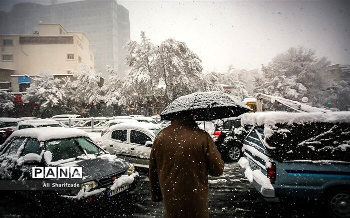 بارش برف و باران در اکثر مناطق کشور