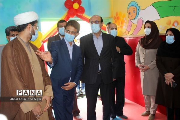 افتتاح کلاس درس تربیت بدنی در سازه مدرسه دبستان دخترانه شهید فولادی 1 بوشهر