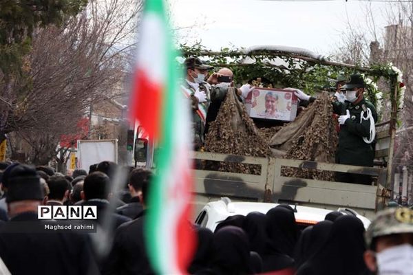 تشییع  پیکر مطهر سردار شهید علیرضا گلمحمدی