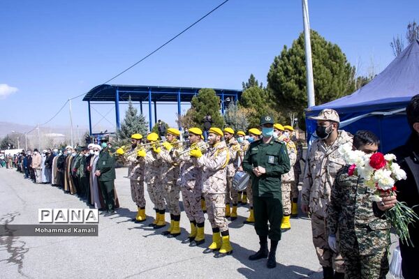 تشییع پیکر شهید گمنام در شهرهای محلات و نیم ور