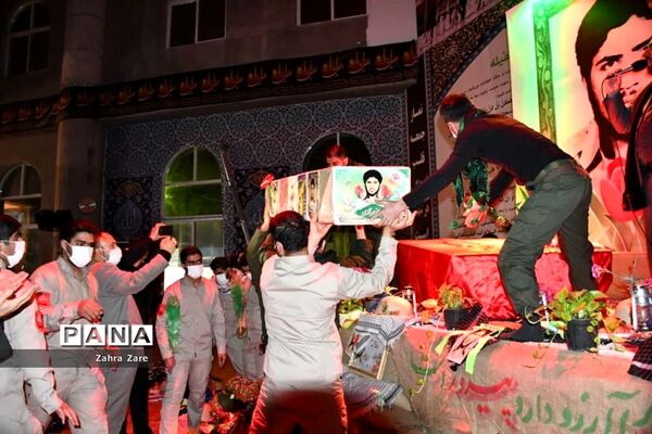 وداع با پیکر شهید «منوچهر تقدسی» در محمودآباد