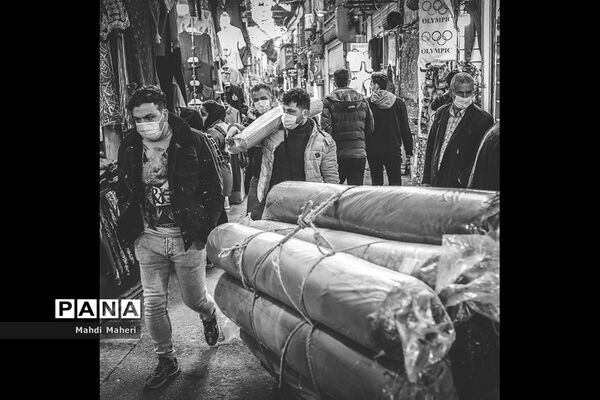 بازار تهران در روزهای زرد کرونایی