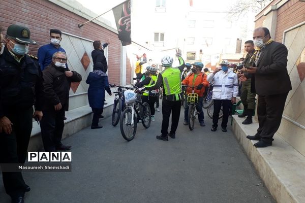 توسعه فرهنگ دوچرخه سواری توسط پیشتازان منطقه 12 تهران