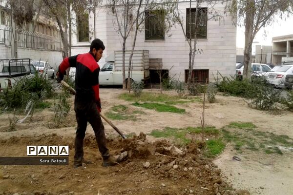 روز درختکاری در منطقه 18 شهر تهران