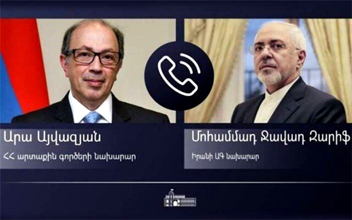 وزیر خارجه ایران و همتای ارمنستانی گفت‌وگو کردند