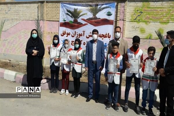 برگزاری مراسم هفته درختکاری درمدارس  شهرستان حمیدیه