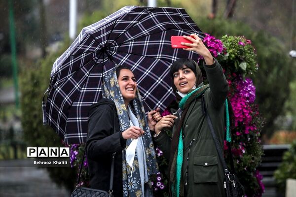 تهران بارانی در آخرین روزهای سال