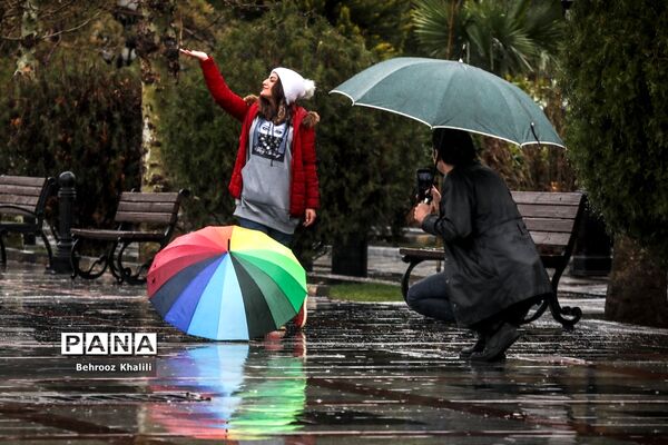 تهران بارانی در آخرین روزهای سال