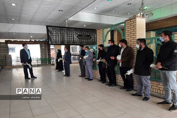 گلباران مزار شهدا و بازدید از موزه دفاع مقدس در ملارد