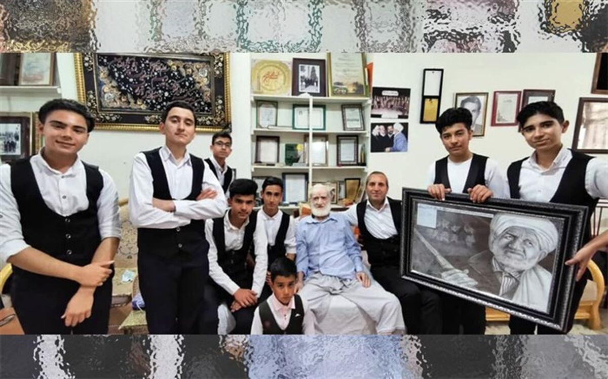 معلم هنرمندی که دانش‌‌آموزانش را به دیدار اسطوره موسیقی کشور برد