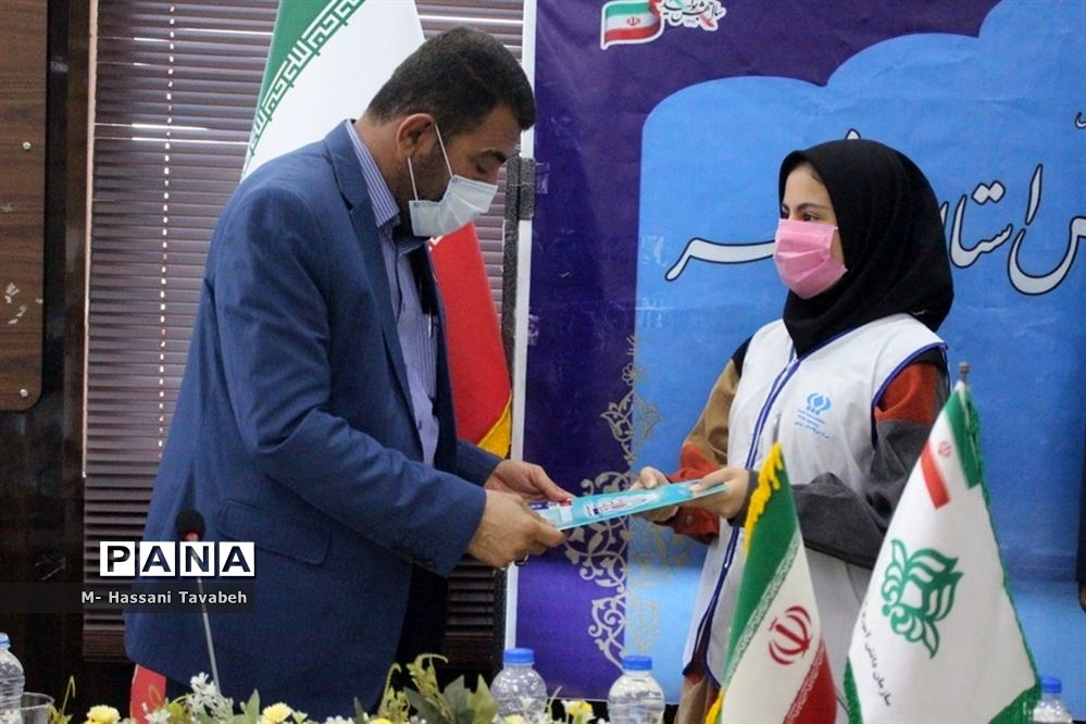 مراسم تجلیل از مدرسان و دانش‌آموزان خبرگزاری پانا استان بوشهر