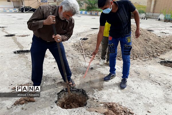 کاشت درخت به مناسبت آغاز بهار در شهرستان کارون