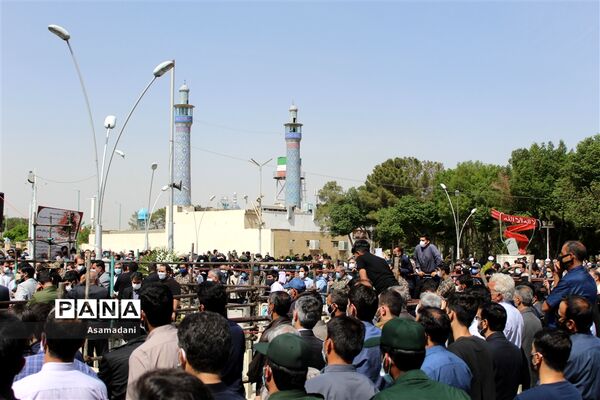 مراسم تشییع پیکرشهید سردارحجازی در استان اصفهان
