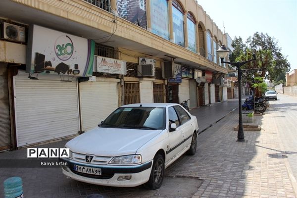 تعطیلی  بازار بوشهردر سایه تشدید محدودیت های کرونایی