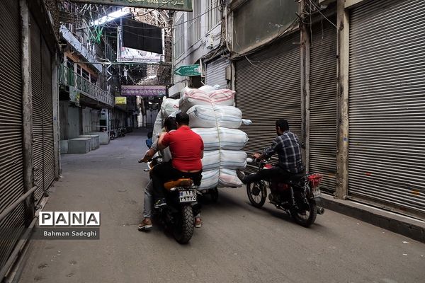 تمدید تعطیلی بازار بزرگ تهران