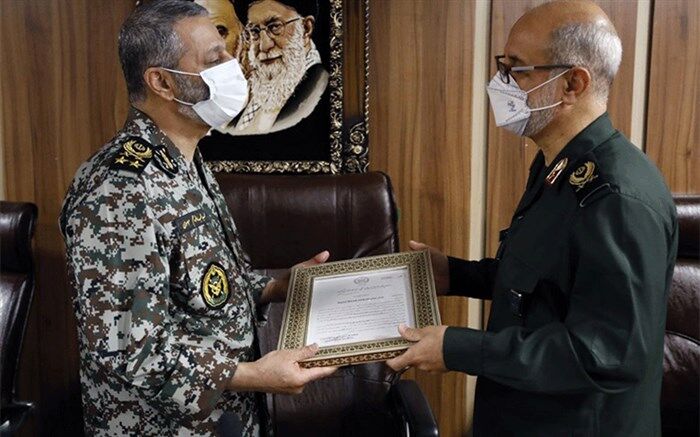آئین معارفه جانشین قرارگاه مشترک پدافند هوایی خاتم‌الانبیاء برگزار شد