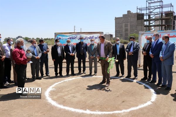 آیین کلنگ زنی سالن اجتماعات 1000 نفره اردوگاه فرهنگی تربیتی ثامن الحجج مشهد