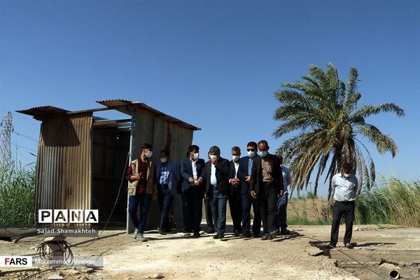 بازدید معاون توسعه روستایی و مناطق محروم رییس جمهوری از روستاهای دغاغله و بامدژ اهواز
