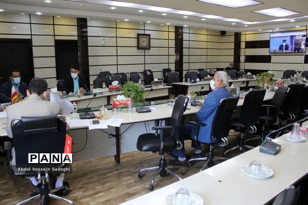 جلسه ویدئو کنفرانس حوزه معاونت پرورشی و فرهنگی اداره کل آموزش و پرورش استان بوشهر
