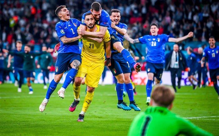 خلاصه فینال جام ملت های اروپا  انگلیس 1 (2) - ایتالیا 1 (3)/فیلم