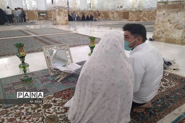 مراسم ازدواج زوج های جوان در خجسته سالروز ازدواج حضرت علی(ع)و حضرت فاطمه(س) در حرم مطهر رضوی