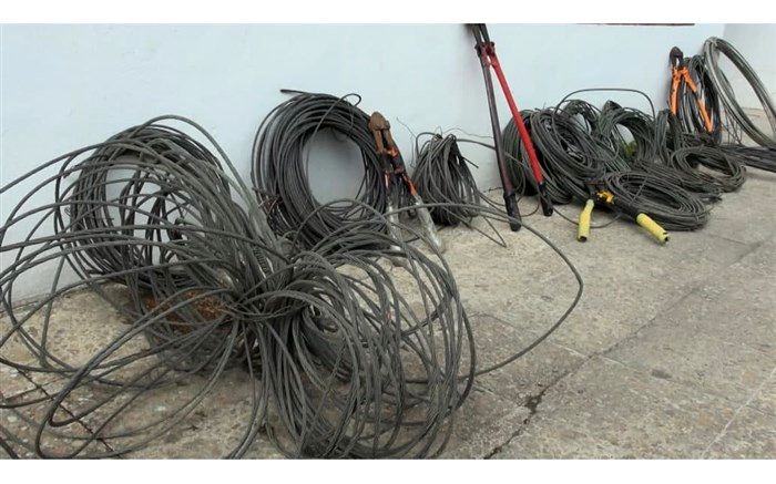 دستگیری سارق سیم برق شبکه‌های توزیع در بابل