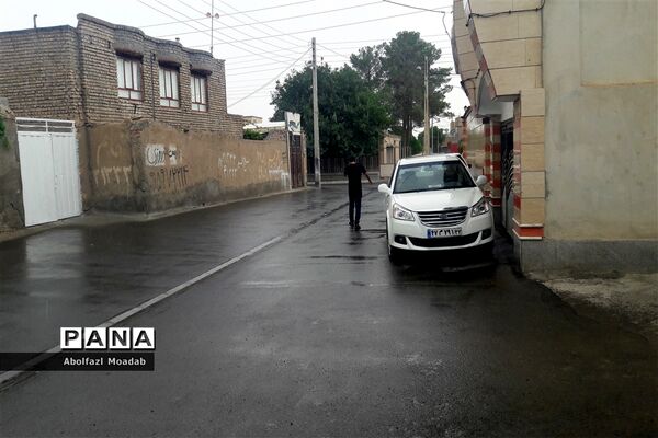 بارش باران شدید  تابستانی  در کاشمر