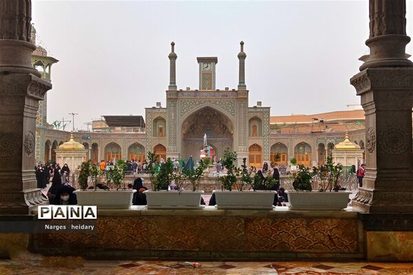 دیدار معنوی و زیبا پانا امیدیه از بارگاه ملکوتی حرم حضرت معصومه (س)