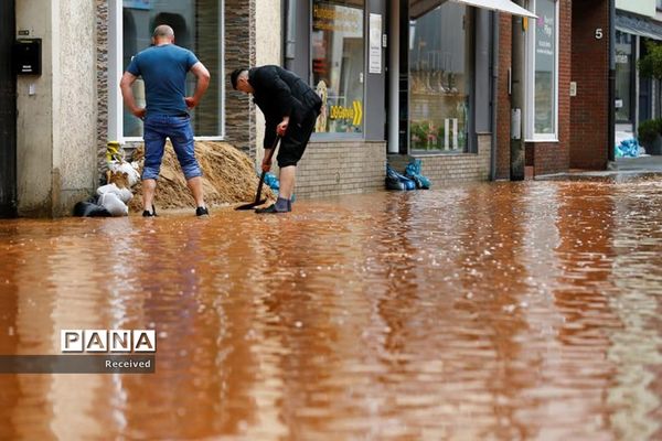 افزایش کشته‌ها در سیلاب های غرب اروپا