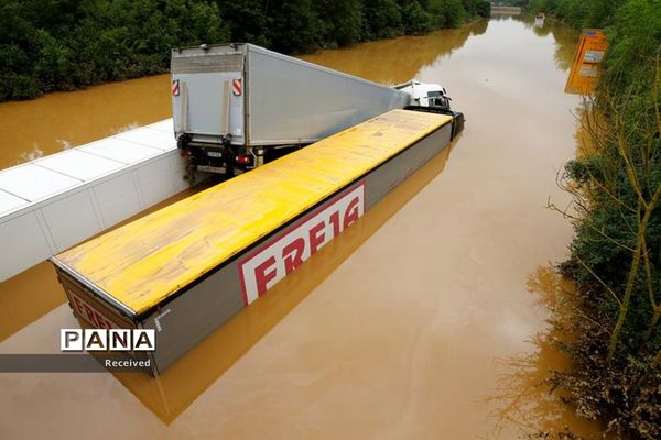 افزایش کشته‌ها در سیلاب های غرب اروپا