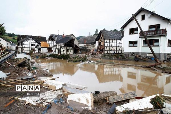 افزایش کشته‌ها در سیلاب های غرب اروپا