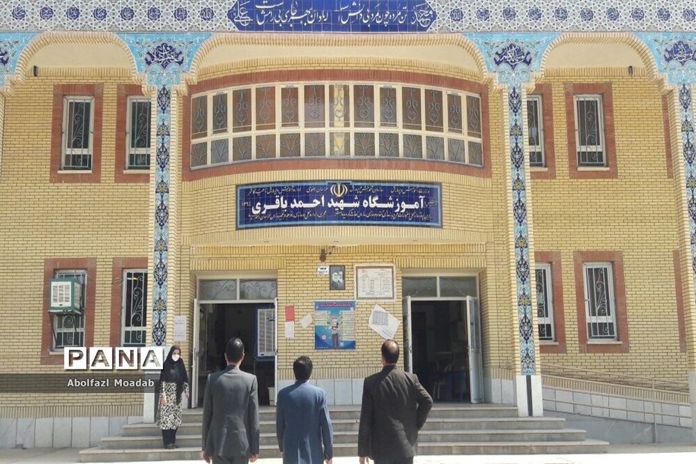بازدید مدیر آموزش و پرورش، معاون پرورشی و روابط عمومی اداره آموزش و پرورش از مدارس شهرستان کاشمر