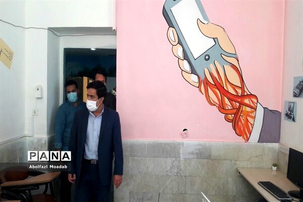 بازدید مدیر آموزش و پرورش، معاون پرورشی و روابط عمومی اداره آموزش و پرورش از مدارس شهرستان کاشمر