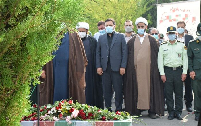 پیکر مطهر شهید گمنام در صدا و سیمای مرکز کهگیلویه و بویراحمد آرام گرفت