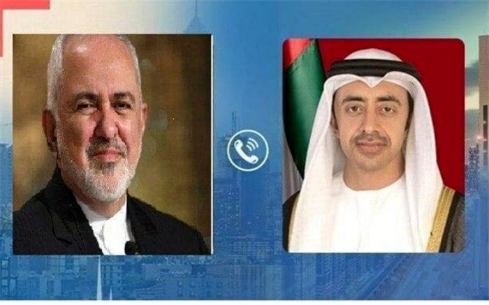 رایزنی تلفنی وزیران امور خارجه ایران و امارات در خصوص روابط دو کشور