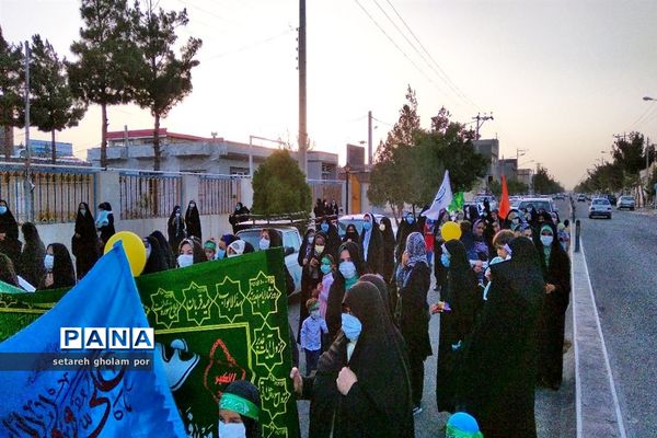 کاروان عاشقان ولایت امروز در شهرستان درمیان