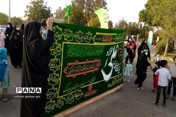 کاروان عاشقان ولایت امروز در شهرستان درمیان