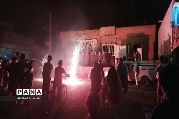 برگزاری و اجرای کاروان شادی در مرکز روستای دهنو به مناسبت عید غدیر خم