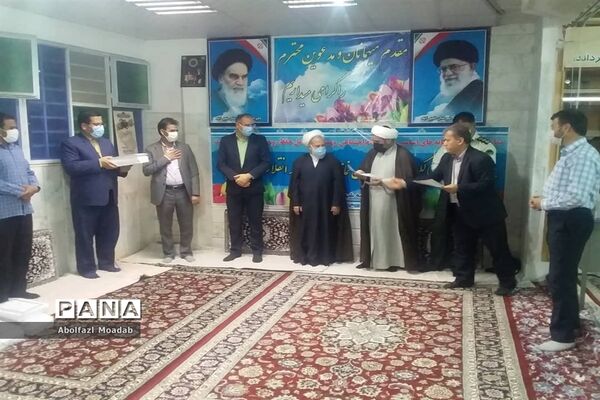 تجلیل از زحمات  کارکنان و نوغلامان حسینی  مسجد جامع شهرستان خلیل آباد