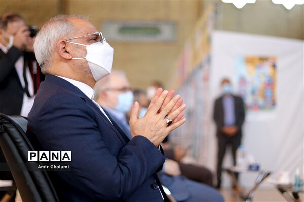 مراسم افتتاحیه پایگاه تجمیعی واکسیناسیون کووید- ۱۹ فرهنگیان