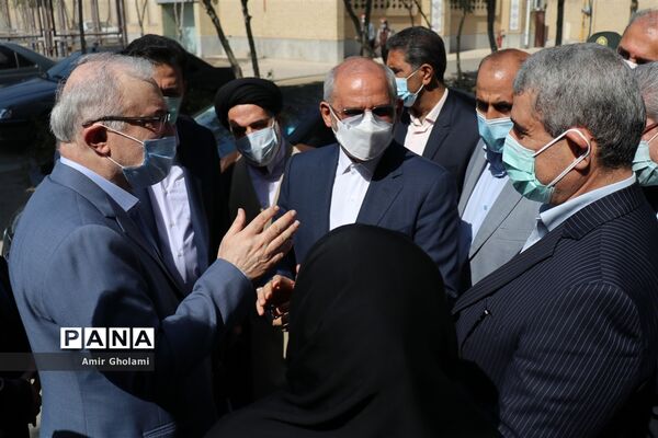 مراسم افتتاحیه پایگاه تجمیعی واکسیناسیون کووید- ۱۹ فرهنگیان
