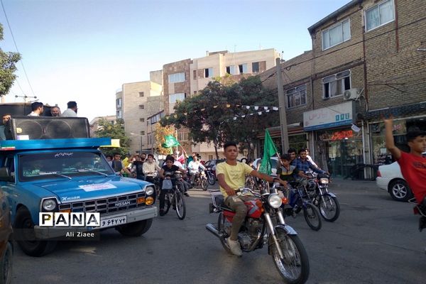 رژه موتوری به مناسبت  عید غدیر در مشهد