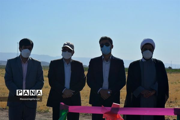 افتتاح پروژه آبیاری کم فشار در بخش ماژان شهرستان خوسف