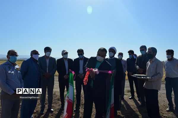 افتتاح پروژه آبیاری کم فشار در بخش ماژان شهرستان خوسف