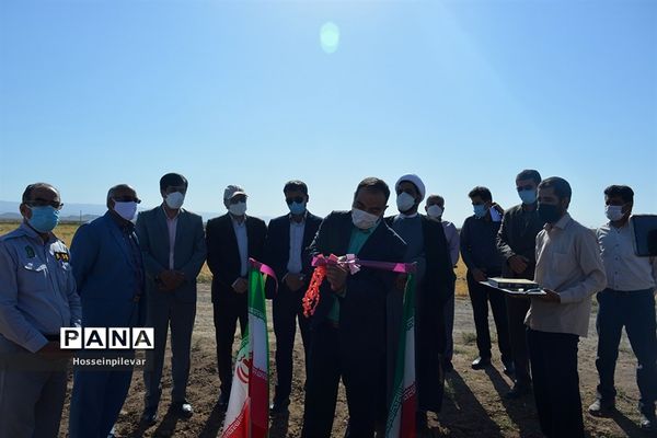 افتتاح پروژه آبیاری کم فشار در بخش ماژان شهرستان خوسف