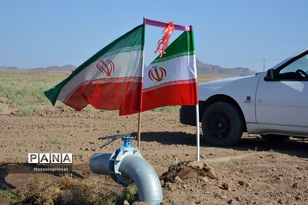 افتتاح پروژه آبیاری کم فشار در بخش ماژان شهرستان خوسف