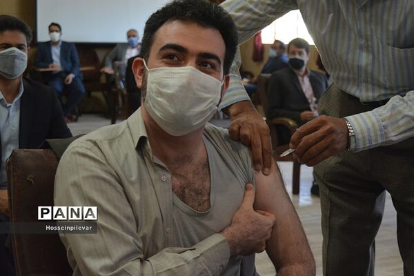 افتتاح مرکز واکسیناسیون دانشگاه فرهنگیان بیرجند استان خراسان جنوبی