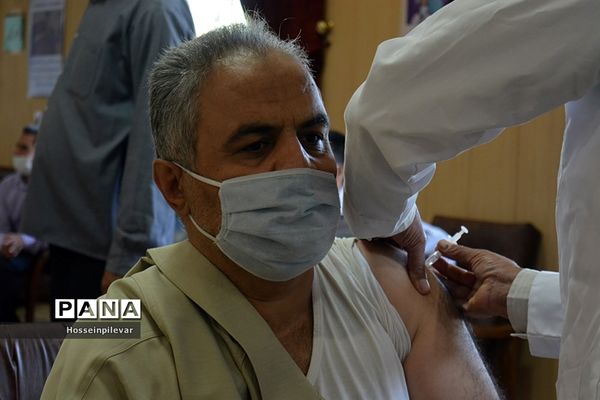 افتتاح مرکز واکسیناسیون دانشگاه فرهنگیان بیرجند استان خراسان جنوبی